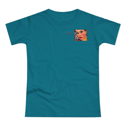 Single Jersey Women's T-shirt - Motiv: Lea, H 7 cm