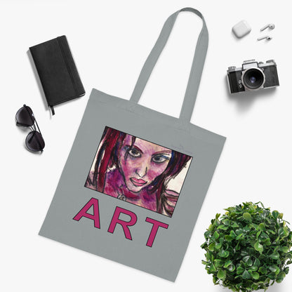 Cotton Tote - Motiv: Lola ART, einseitig bedruckt, H 17,5 cm