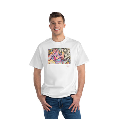 Beefy-T®  Short-Sleeve T-Shirt - Motiv: Front Mara, H 20 cm & Rückseite Mara, H 26 cm
