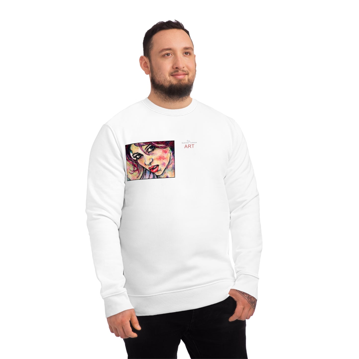 Unisex Changer Sweatshirt - Motiv: Front Nike, H12 cm (klein) & Rückseite Nike, H 43 cm