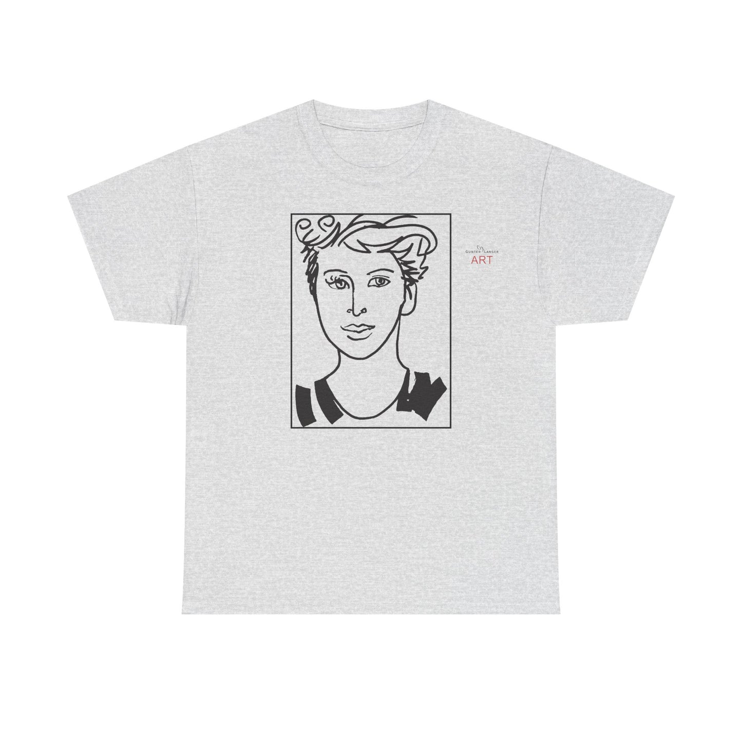 Unisex Heavy Cotton Tee  - Motiv: Front Lars, Kasten, H 33 cm