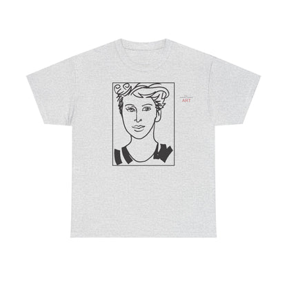 Unisex Heavy Cotton Tee  - Motiv: Front Lars, Kasten, H 33 cm