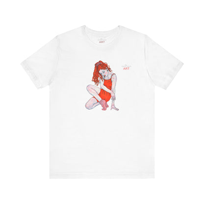 Unisex Jersey Short Sleeve Tee - Motiv: Front Julia, H 25 cm