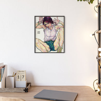 Posters with Wooden Frame - Motiv: Siegesgöttin