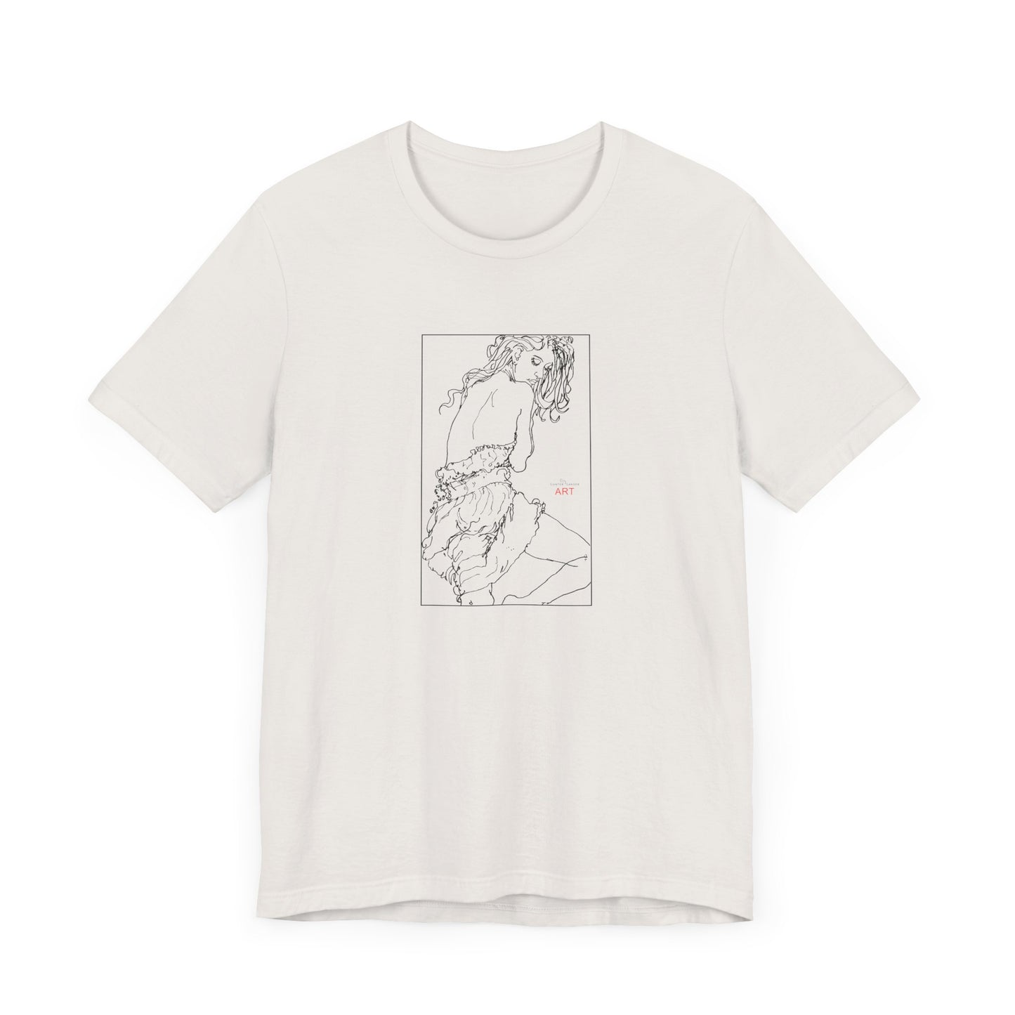 Unisex Jersey Short Sleeve Tee - Motiv: Front Giselle, im Kasten H 25 cm