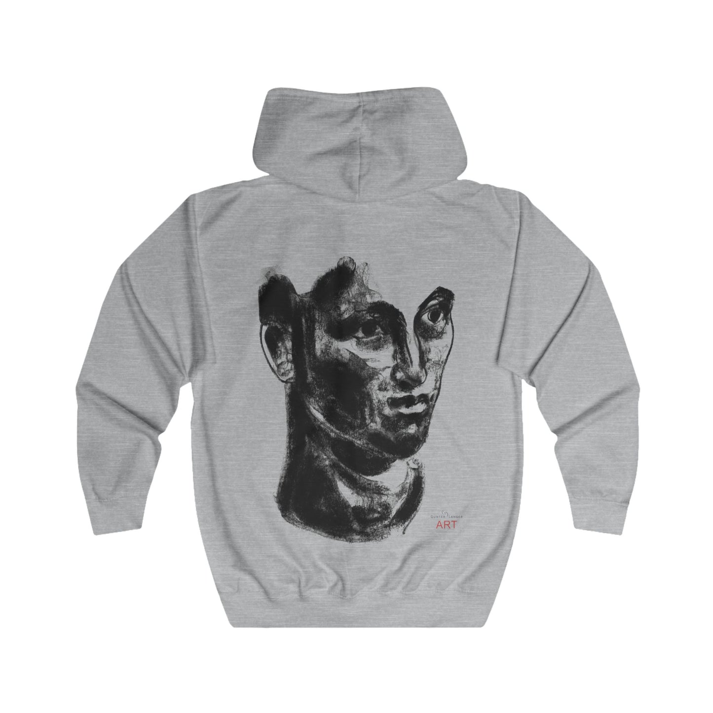 Unisex Full Zip Hoodie - Motiv: Front Logo & Rückseite Paul