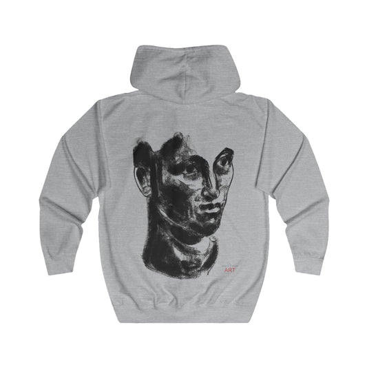 Unisex Full Zip Hoodie - Motiv: Front Logo & Rückseite Paul